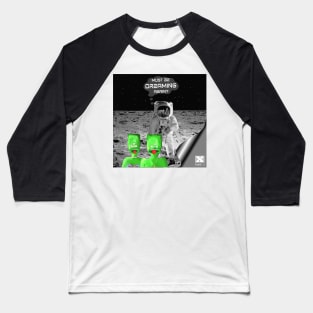 Spaceman Crypto Zombies Full Moon Aliens Baseball T-Shirt